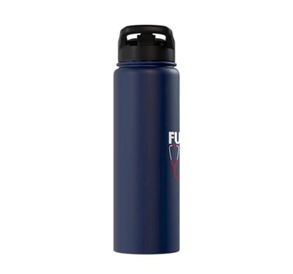 Future RN Nurse Nursing Student Registered Nurse In Training Stainless Steel Insulated Water Bottle - color: Navy Blue