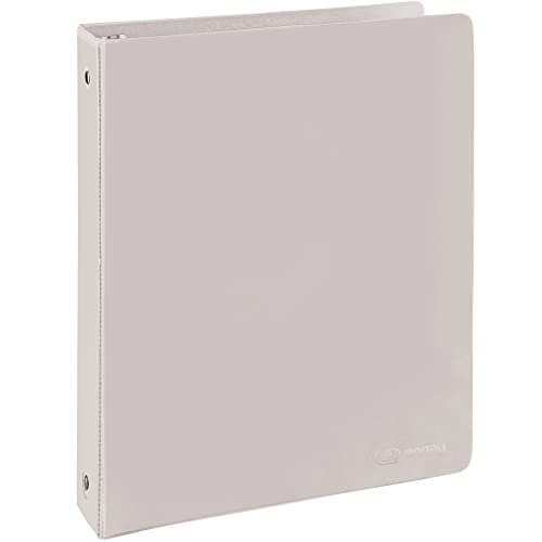 Enday 3 Ring Binder 1.5 Inch, Grey Heavy Duty Three Ring Binder, 325 Sheets Capacity - 1.5 Inch Binder for Home School and Office - color: Grey, size: 1.5-Inch