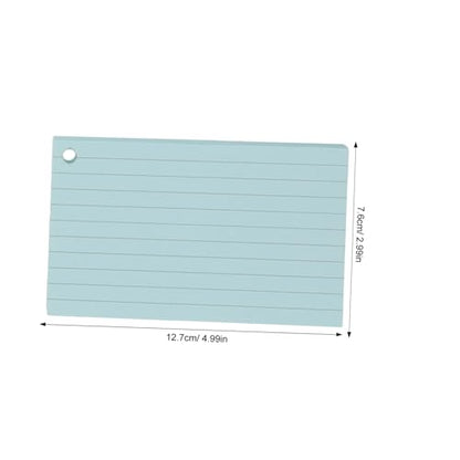 Homoyoyo 1Set Portable Lined Index Cards with Binder Rings Blank Flash Cards for Study Colors Pre Hole Punched Notecards for Home Office and Travel