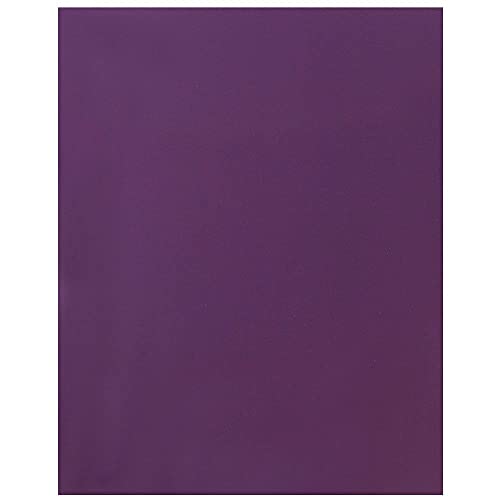 JAM PAPER Laminated Two Pocket Glossy School Folders - Letter Size - High Gloss Purple - 6/Pack - color: Purple, size: Pack of 6 Folders