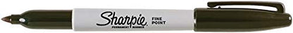 Sharpie 30001 Permanent Markers K7C53, Fine Point, Black, Box of 24