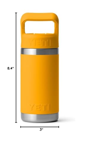 YETI Rambler Jr. 12 oz Kids Bottle, with Straw Cap - color: Beekeeper
