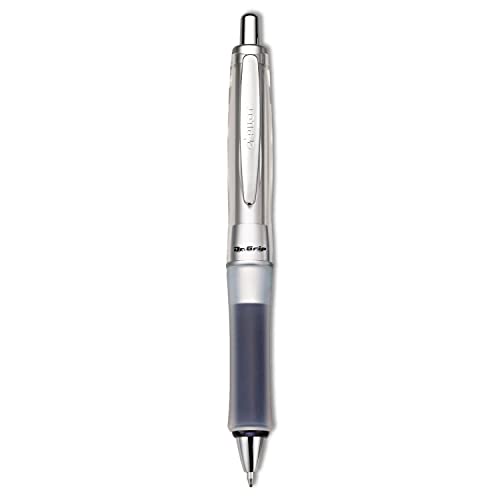 PILOT Dr. Grip Center of Gravity Refillable & Retractable Ballpoint Pen, Medium Point, Charcoal Grip, Black Ink, Single Pen (36180) - color: Charcoal Gray Grip, size: 1 Count (Pack of 1)