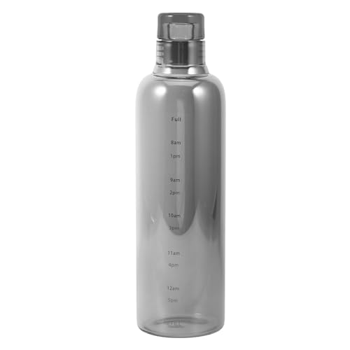 Heat-resistant Glass Water Bottle with Time Marker 500ml Portable Sports Jug for Students and Home Hydration