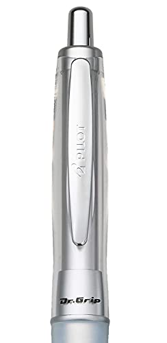 PILOT Dr. Grip Center of Gravity Refillable & Retractable Ballpoint Pen, Medium Point, Charcoal Grip, Black Ink, Single Pen (36180) (Pack of 2) - color: Charcoal Gray Grip, size: 1 Count (Pack of 2)