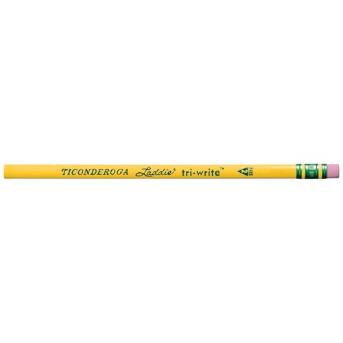 Ticonderoga PENCIL LADDIE TRI-WRITE W/ERASER PACK OF 36