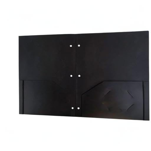 JAM PAPER Heavy Duty Plastic 3 Hole Punch Pocket Folders - Extra Tough School Folders - Black - 6/Pack - color: Black, size: 6 Per Pack