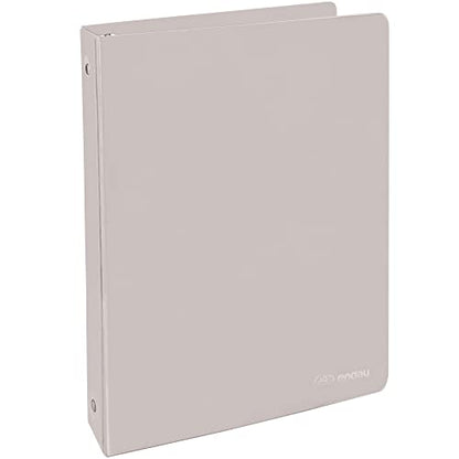 Enday 1 Inch Binder, Grey 3 Ring Binder 1 Inch, Heavy Duty Three Ring Binder, 175 Sheets Capacity - One Inch Binder for Home School and Office. - color: Grey, size: 1-Inch