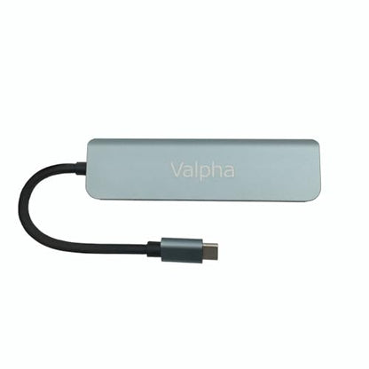 Valpha Type C to USB 2.0 and 3.0 hub TF/SD Card Reader high Speed Extender Dock (5 in 1) Converter with Laser Carving Never give up