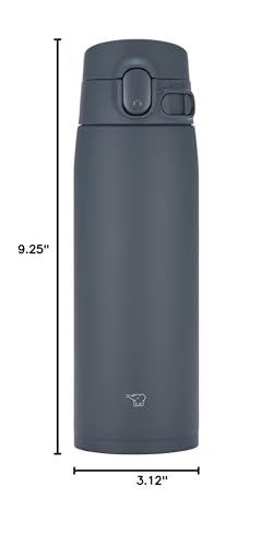 Zojirushi SM-VH60-HMGoCafe Insulated Stainless Steel Mug, 20-Ounce (.60 liter), PFAS-free & BPA-free - color: Stone Gray, size: 20 Ounces