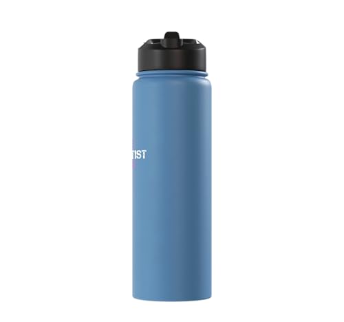 nurse anesthetist loading - future crna nursing student Stainless Steel Insulated Water Bottle - color: Light Blue