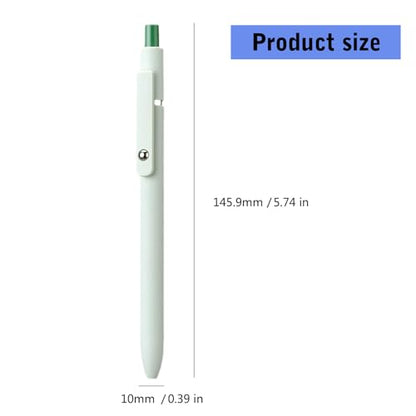 5Pcs Retractable Gel Pen Quick Drying Journaling Pen Smooth Writing for Kid Student Adult Writing Journaling - color: Retro color