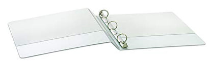 Cardinal Economy 3 Ring Binder, 1 Inch, Presentation View, White, Holds 225 Sheets, Nonstick, PVC Free, 4 Binders (79510),(Pack of 2) - size: 1-Inch (Pack of 2)
