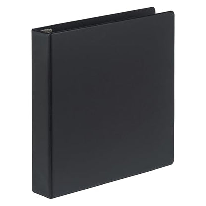 Samsill 1.5 Inch Document Storage Binder,100% Recycled Chipboard, Round Ring, Black - color: Black, size: 1.5 Inch, style: Single
