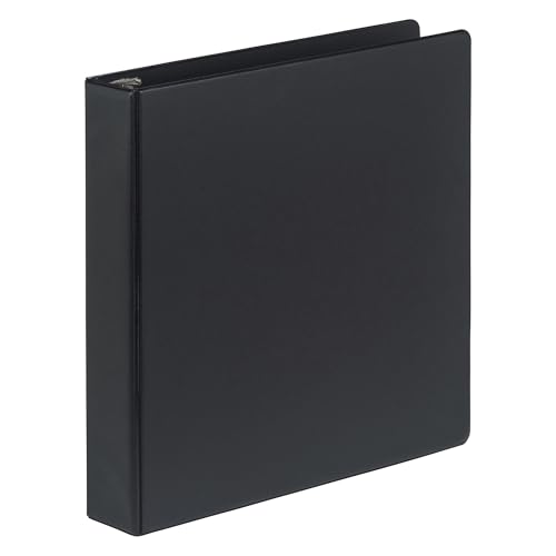 Samsill 1.5 Inch Document Storage Binder,100% Recycled Chipboard, Round Ring, Black - color: Black, size: 1.5 Inch, style: Single