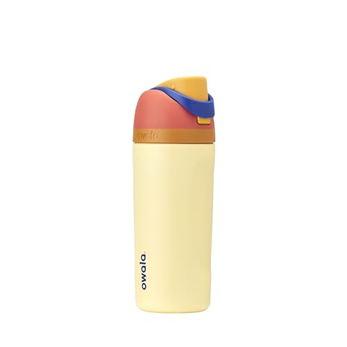Owala Kids FreeSip Insulated Stainless Steel Water Bottle with Straw, BPA-Free Sports Water Bottle, Great for Travel, 16 oz, Misty Horizon - color: Misty Horizons, size: 16 Ounces