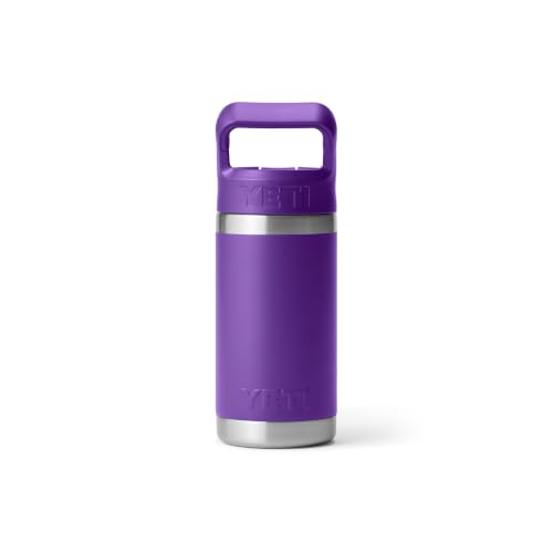 YETI Rambler Jr. 12 oz Kids Bottle, with Straw Cap - color: Pace Purple