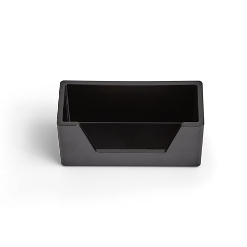 TRU RED Business Card Holder, Black – Desktop Organizer for Professional Card Display - size: 1 Pack, style: Card Holder