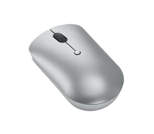 Lenovo 540 Wireless Computer Mouse for PC, Laptop, Computer with Windows or Chrome OS - 2.4 GHz USB-C Wireless Pairing Receiver - Compact Size - 18-Months Battery Life - Ambidextrous - Cloud Grey - color: Cloud Grey