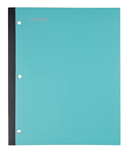 Mintra Wireless Notebook 3pk - 80 Sheets - College Ruled (Teal, White, Purple) - color: Teal, White, Purple