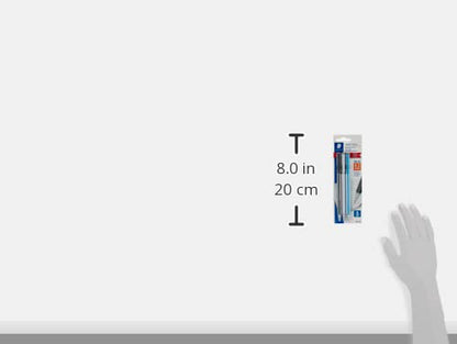 STAEDTLER triplus Micro 0.5mm Mechanical Pencils 3-pack: Retractable & Refillable #2 Mechanical Pencils with Twist Erasers, Ergonomic Triangular Grip for Writing, Drawing, Engineering & Drafting
