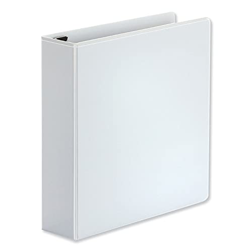 Universal 2" D-Ring View Binder, 565 Sheet Capacity, White