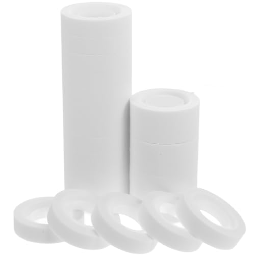 HANABASS 12mm White Writable Tape Rolls, Invisible Matte Correction Tape with Writable Surface and No Residue, 25 Meters Each, for Students’ On-site Setup and Crafting, 24 Rolls for Gift