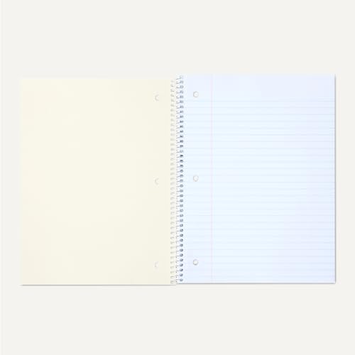 Amazon Basics Wide-Ruled Spiral Notebooks, 8" x 10-1/2", 70 Sheets, Black, 2-Pack - color: Black, style: Wide Ruled 2-pack