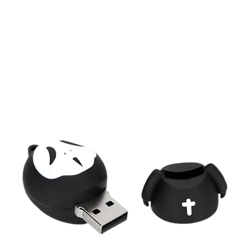 64GB USB 2.0 Flash Drive Cartoon Novelty Halloween Ghost Memory Stick Silicone Rubber Pendrive - color: Ghost, size: 64GB 2.0