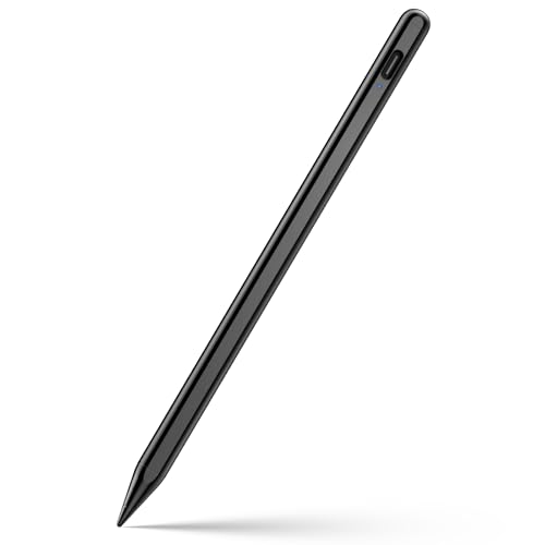JAMJAKE Stylus Pen for iPad 6th-11th Generation-2X Fast Charge Active Pencil Compatible with 2018-2026 Apple iPad Pro 11"/12.9"/M4, iPad Air 3/4/5/M2/M3/M4,iPad mini 5/6/7 Gen-Black - color: Black
