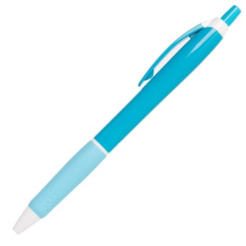 Simply Genius 100-Piece Retractable Ballpoint Pen Set - Bulk Pens for School & Office Supply - Black Ink Writing Instruments - Retractable Design with Ergonomic Grip - Pack of 100, Blue, 1.0 mm - color: Blue