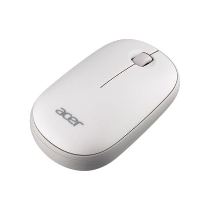 Acer Computer Mouse Wireless, 2.4G Slim USB Wireless Mice with USB-A Receiver, 1600 DPI Optical, Laptop Mouse with Plug and Play for Right/Left Handed Users (for Chromebooks, Windows PC & Mac) White - style: Bubble mouse, white