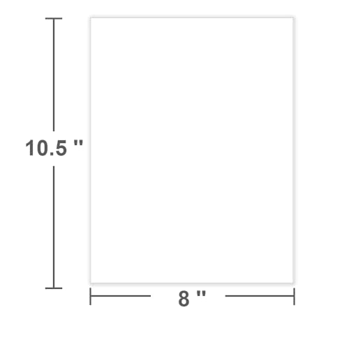 8" x 10.5" Blank Printer Paper - 100 Sheets/200 Pages Blank Loose-Leaf Papers, Copy Paper Printing in Office/Home/School, 100gsm Blank Paper - size: 8" x10.5", style: 1-Pack