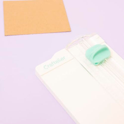 Craftelier - Paper Trimmer and Score Board for Paper Crafts | Mini Cutting Board Tool for Scrapbooking Supplies | Card Making, Small Business Essentials | Size 3.5 x 6.7 inches - size: 3.5 x 6.7 inches