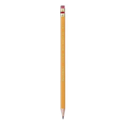 Paper Mate Everstrong #2 Pencils, Hb (#2), Black Lead, Gold Barrel, Dozen
