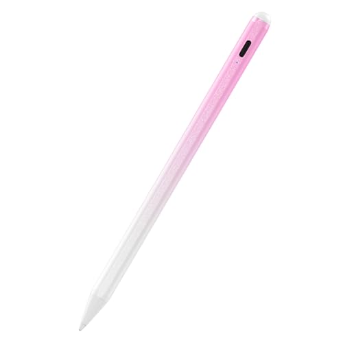 Stylus Pen for iPad 6th-11th Generation-2X Fast Charge Active Pencil Compatible with 2018-2026 Apple iPad Pro 11"/12.9"/M4, iPad Air 3/4/5/M2/M3/M4,iPad mini 5/6/7 Gen-Gradient White Pink - color: White pink