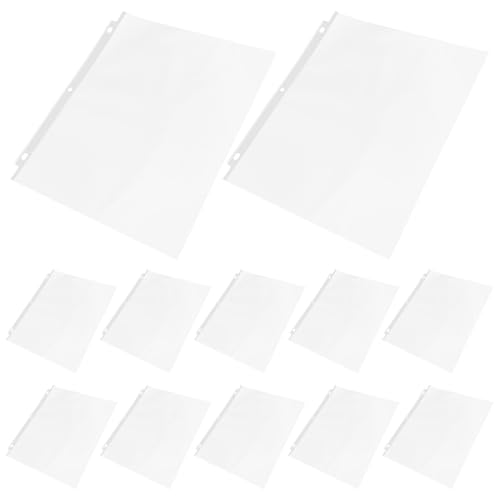 GALPADA 50pcs Heavy Duty Plastic Sheet Protectors Clear Plastic Sleeves for Binders Transparent Document Holders Reinforced Clear Protectors for Office and School Organization