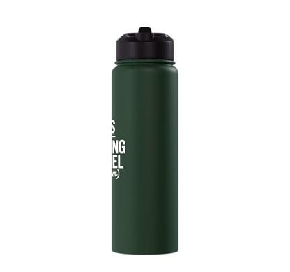Tears of My Opposing Counsel Funny Lawyer Graduate Stainless Steel Insulated Water Bottle - color: Dark Green
