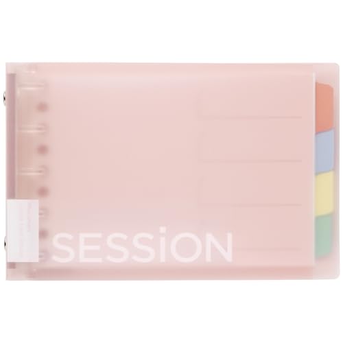 Maruman FM310A-38 Loose Leaf Binder Session Mini Size, 5 Holes, Sakura - color: Light Pink, size: ミニ