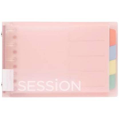 Maruman FM310A-38 Loose Leaf Binder Session Mini Size, 5 Holes, Sakura - color: Light Pink, size: ミニ