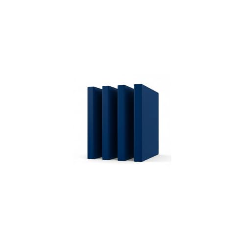 Staples 1/2" 3-Ring Non-View Binder, Navy, 4/Pack - color: 4 Pack, size: 0.5" Inch, style: Navy