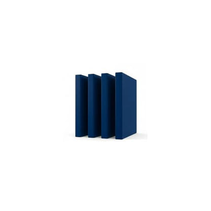 Staples 1/2" 3-Ring Non-View Binder, Navy, 4/Pack - color: 4 Pack, size: 0.5" Inch, style: Navy