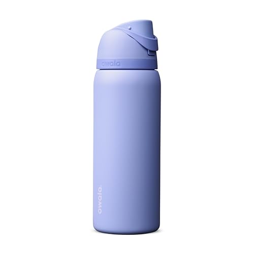 Owala FreeSip Insulated Stainless Steel Water Bottle with Straw, BPA-Free Sports Water Bottle, Great for Travel, 32 Oz, Out of the Blue - color: Out of the Blue, size: 32 Ounces