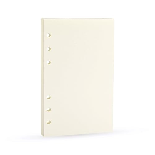 A6 Binder Refills Blank, Spiral Notebook Plain Refill, Planner Inserts Blank Paper for Filofax/Personal Journal, 45sheets/90pages,Harphia (Harphia A6 3.74 x 6.77'',Blank) - color: Blank Paper, size: A6