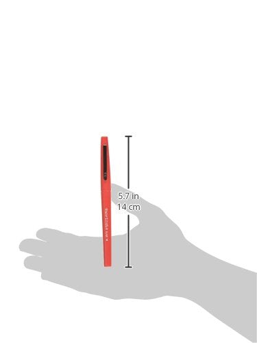 Paper Mate Flair Felt Tip Pens, Medium Point (0.7mm), Red Ink, 12 Count - Teacher Supplies, Arts & Crafts - color: Red