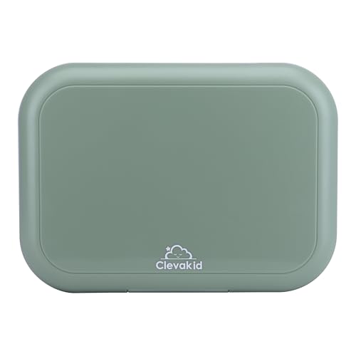 Bento Midi Lunch Box with carrying handle – 4 No-Mix Compartments | Microwave & Dishwasher Safe,Removable Tray | 900ML OZ (Green Olive) - color: Green Olive