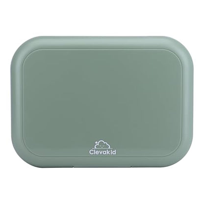 Bento Midi Lunch Box with carrying handle – 4 No-Mix Compartments | Microwave & Dishwasher Safe,Removable Tray | 900ML OZ (Green Olive) - color: Green Olive