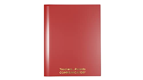 Nicky's Folder® English Communicator, Parent-Teacher Folder, Patented Tear-Resistant, Flexible Plastic, 2 Inside Pockets, 2 Exterior Sleeves, Letter Size Paper, Single Color (24 Pack) (Red) - color: Red
