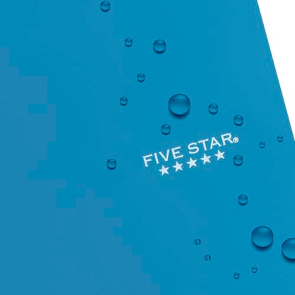 Five Star Spiral Notebook, 3 Subject, Wide Ruled | 8" x 10-1/2" | 150 Sheets | Water Resistant | Tidewater Blue | Pack of 6 - color: Tidewater Blue, size: 8" x 10-1/2" (Pack of 6)