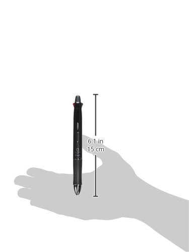 Pilot Dr. Grip Multi Function Pen, 0.5mm Acro Ink Ballpoint Pen, 0.5mm Mechanical Pencil, Gray (BKHDF1SEF-GY) - color: Black